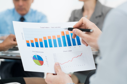 Closeup Of Business Graph