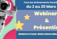 Les évènements à ne pas manquer du 3 au 19 mars : AEO : comment être visible dans ChatGPT et les outils d’IA – DIRCOM SUMMIT 2026 – GEO, IA & RP : façonnez la visibilité et l’autorité de votre marque dans les LLMs…
